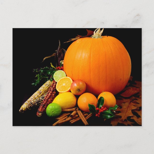 POSTAL CÓRNICO Y FRUTA DE BOMBA (Anverso)