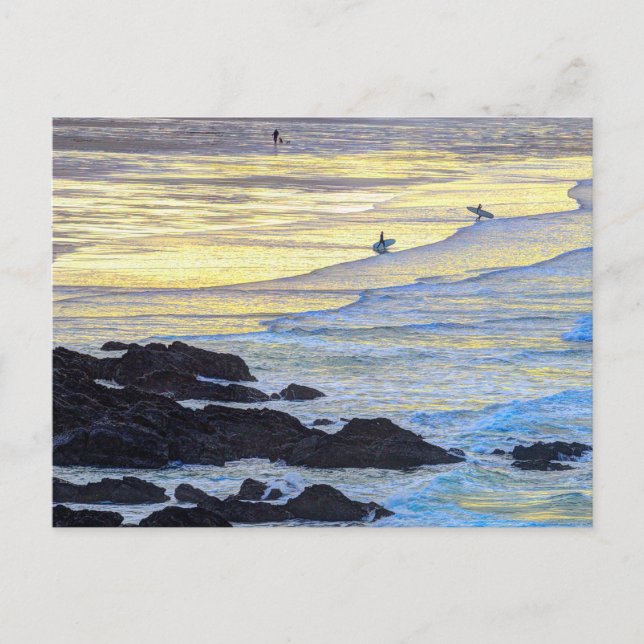 Postal Cornish Beach Sunset (Anverso)