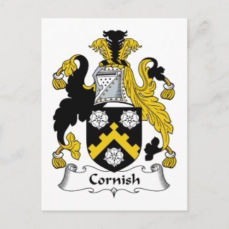 Postal Cornish Family Crest