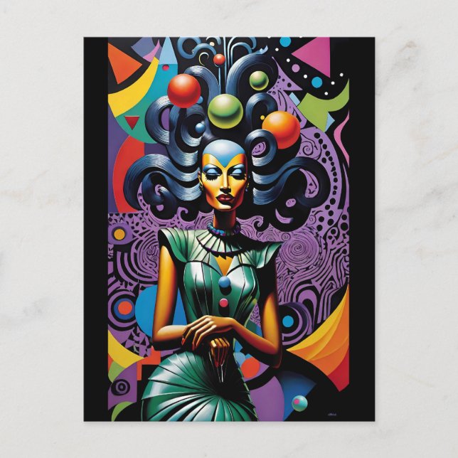 Postal Cornutopia - Ken Gage Surreal Art (Anverso)