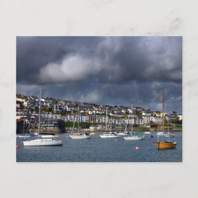 Postal Cornwall Harbour Falmouth (Anverso)
