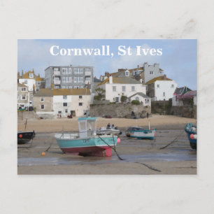 Postal Cornwall, St Ives, vistas a la playa