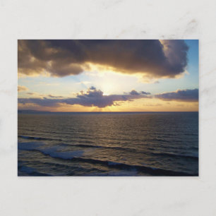 Postal Cornwall Sunset cerca de Saint Agnes Poldark Count