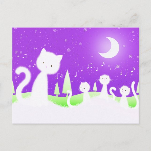 Postal Coro de gatos (Anverso)