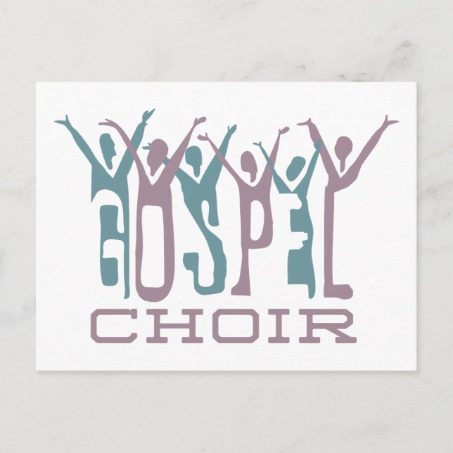Postal Coro gospel (Anverso)