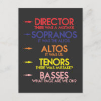 Coro musical divertido canta a los hombres Chiste