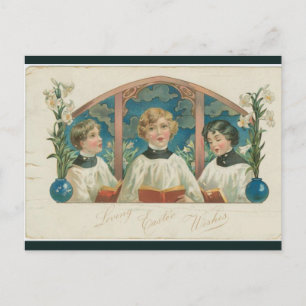 Postal Coro vintage en Pascua de la Iglesia