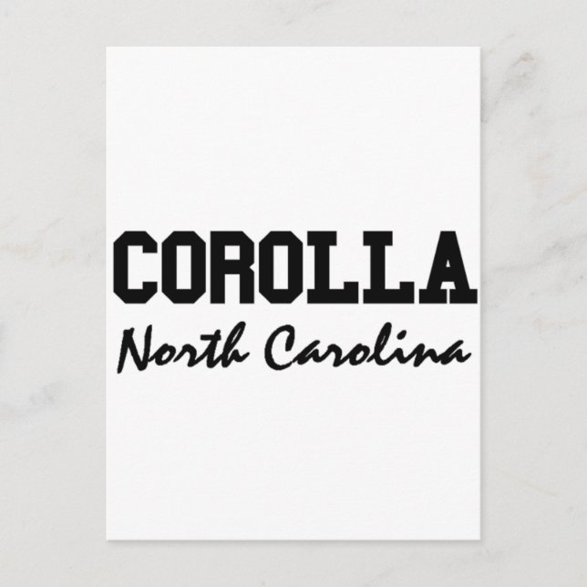 Postal Corolla North Carolina (Anverso)