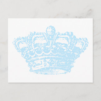 Postal Corona azul