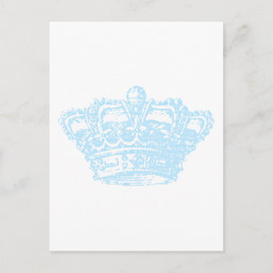 Postal Corona azul