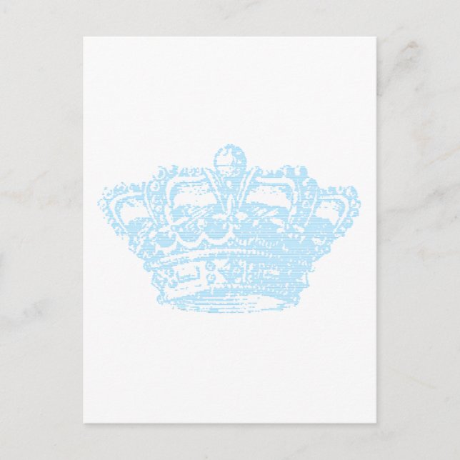 Postal Corona azul (Anverso)