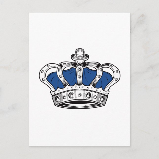 Postal Corona - Azul (Anverso)