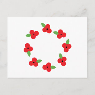 Postal Corona de amapolas