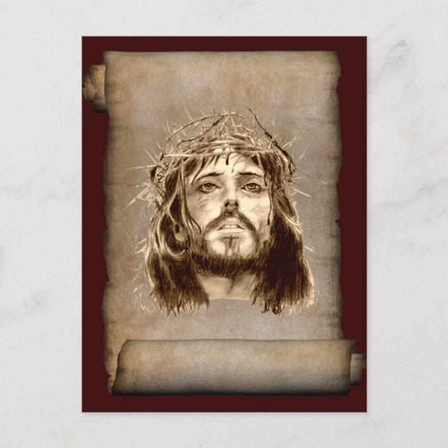 Postal Corona de Dios de Dios en Deslizamiento (Anverso)