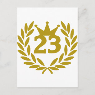 Postal Corona de laurel de 23 reales