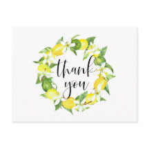 Corona de limón y flores de limón Agradecimiento d