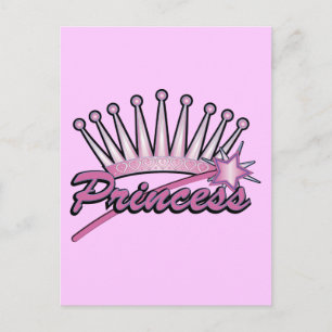 Postal Corona de princesas rosadas
