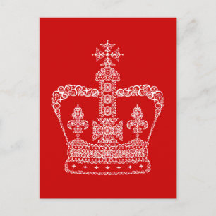 Postal Corona de rey o reina