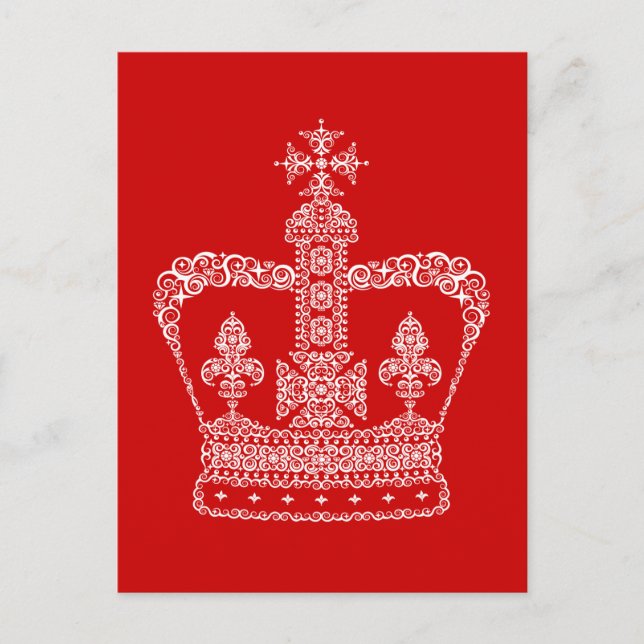 Postal Corona de rey o reina (Anverso)