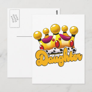 Postal Corona de Reyes hijas