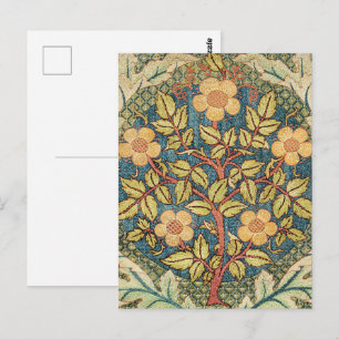 Postal Corona de rosas de William Morris Arte floral vin
