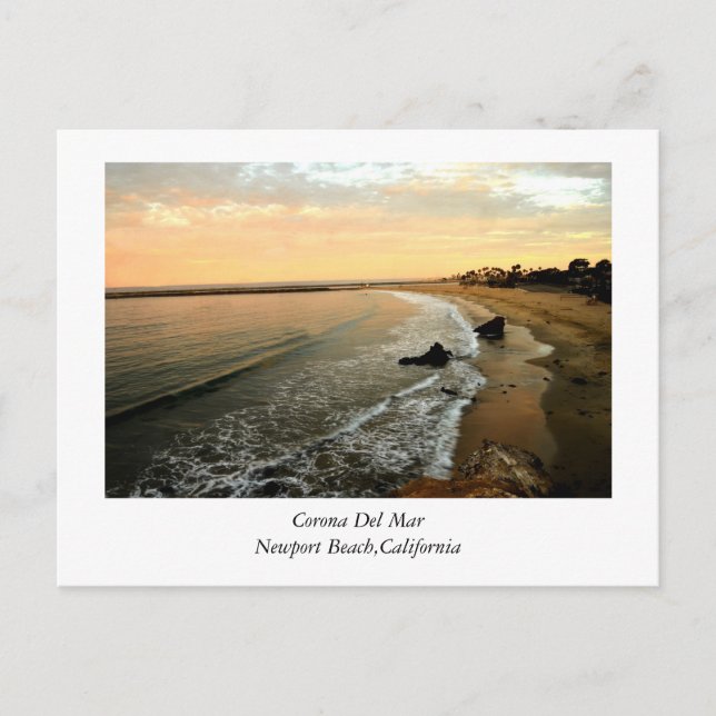 Postal Corona Del Mar Newport Beach California (Anverso)