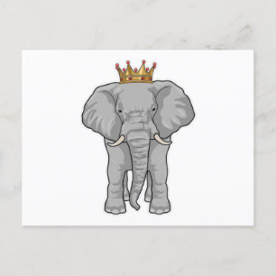 Postal Corona del Rey Elefante