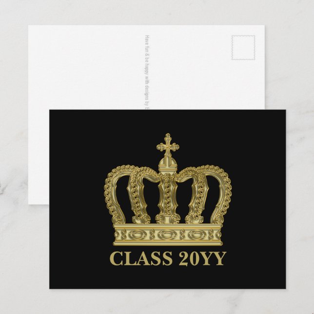 Postal Corona Dorada - lujo real 1 (Anverso / Reverso)