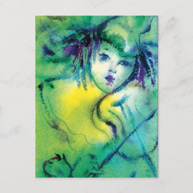 POSTAL CORONA EN VERDE (Anverso)