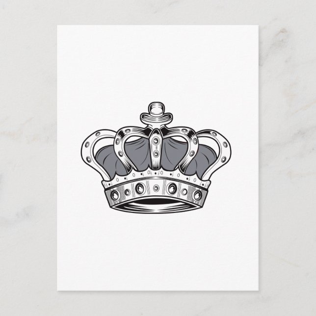 Postal Corona - Gris (Anverso)