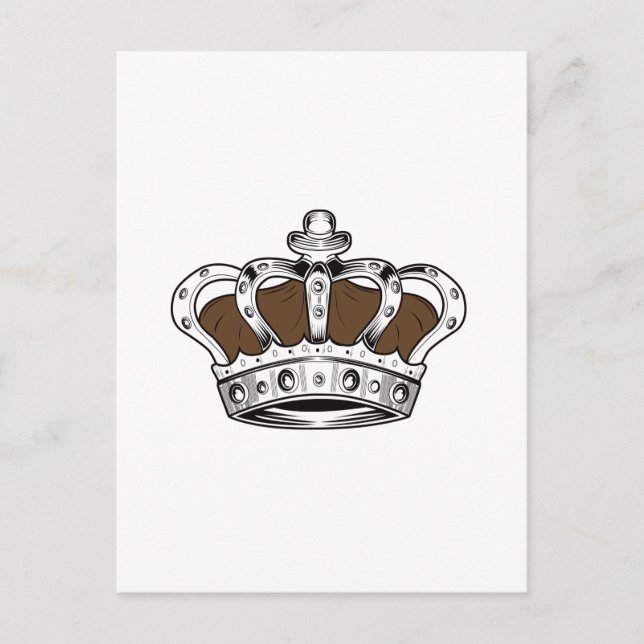 Postal Corona - Marrón (Anverso)