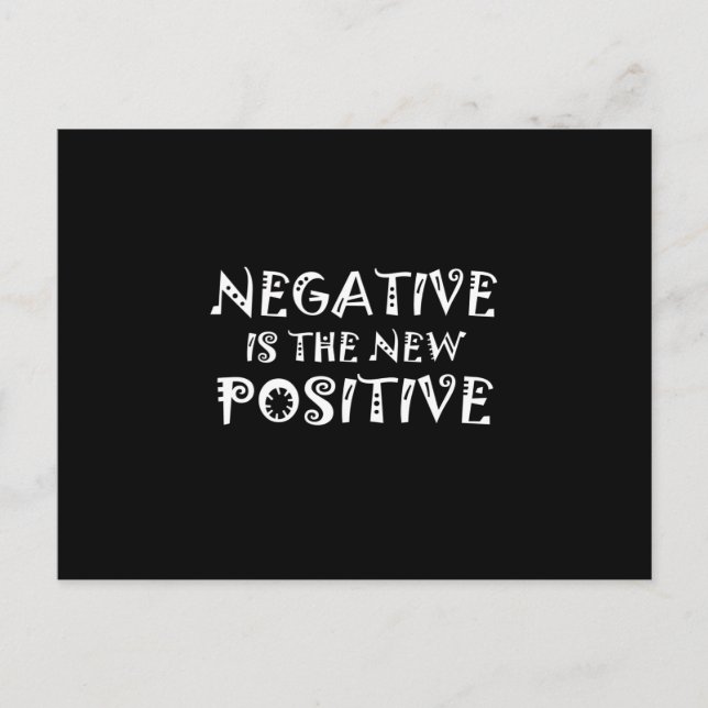 Postal Corona - Negativo Es El Nuevo Positivo (Anverso)