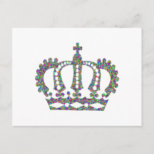 Postal Corona Real en patrones