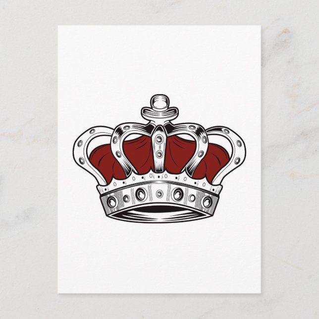 Postal Corona - Rojo (Anverso)