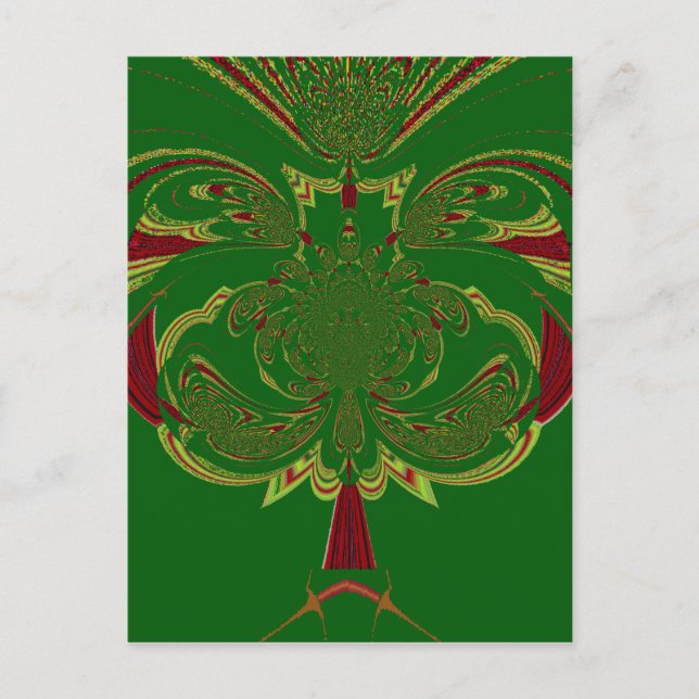 Postal Corona verde (Anverso)