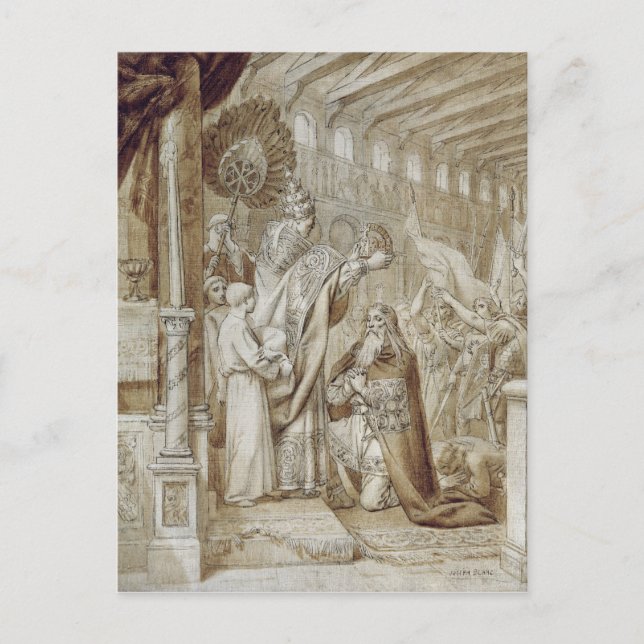 Postal Coronación de Charlemagne (Anverso)