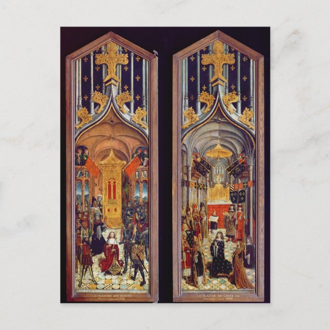 Postal Coronación de David y Luis XII 1501 (Anverso)