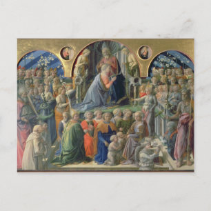 Postal Coronación de la Virgen, 1441-7 (temperatura sobre