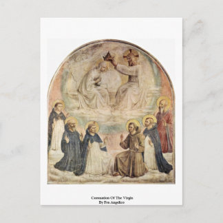Postal Coronación De La Virgen Por Fra Angelico