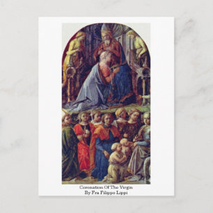 Postal Coronación De La Virgen Por Fra Filippo Lippi