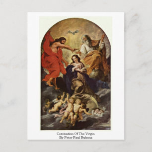 Postal Coronación De La Virgen Por Peter Paul Rubens