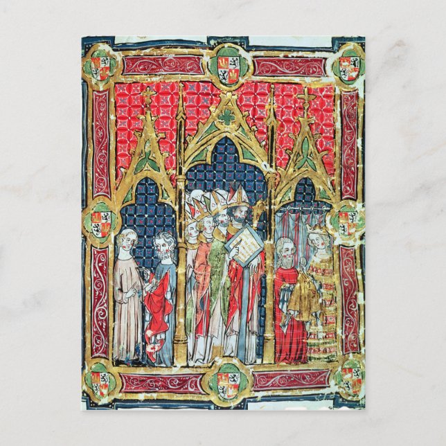 Postal Coronación de los Reyes de Aragón y Castilla (Anverso)