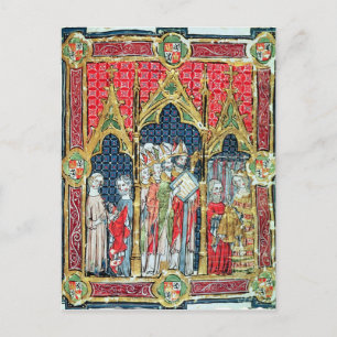 Postal Coronación de los Reyes de Aragón y Castilla