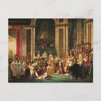 Postal Coronación de Napoleón por Jacques-Louis David