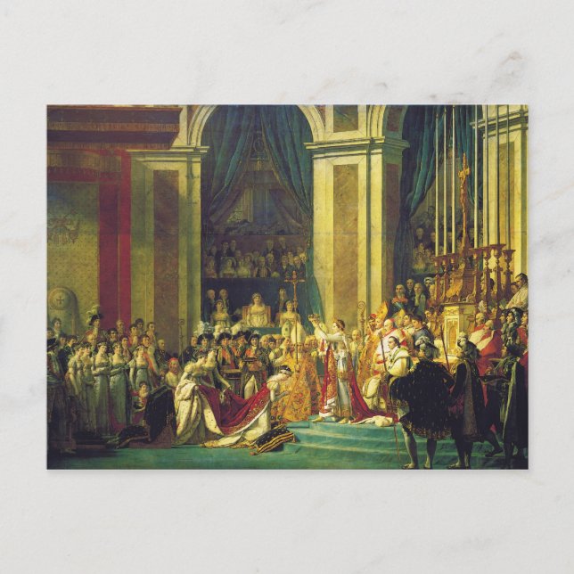 Postal Coronación de Napoleón por Jacques Louis David (Anverso)