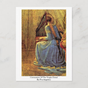 Postal Coronación Del Detalle Virgen Por Fra Angelico