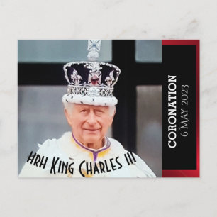 Postal coronación del rey Carlos III conmemorativa