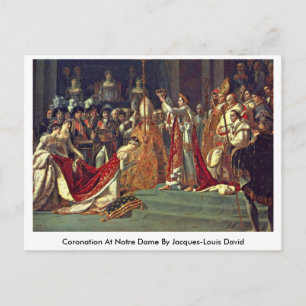 Postal Coronación En Notre Dame Por Jacques-Louis David
