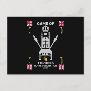 Postal Coronación Real Británica Rey Carlos III