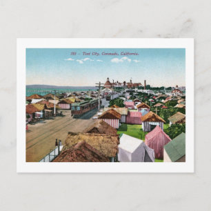 Postal Coronado, California, Vintage de la Ciudad de Tien